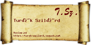 Turák Szilárd névjegykártya