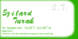 szilard turak business card